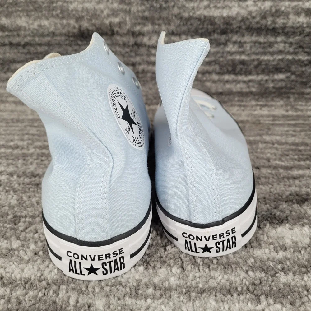 Converse Chuck Taylor All Star High Top Sneakers Light Blue Men 12 Womens 14 New - Picture 4 of 9